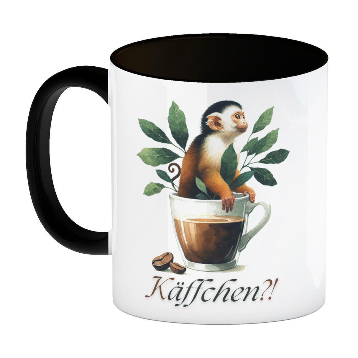 Käffchen - Affe in einer Kaffeetasse Kaffeebecher