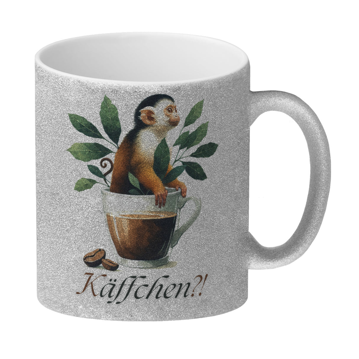 Käffchen - Affe in einer Kaffeetasse Kaffeebecher