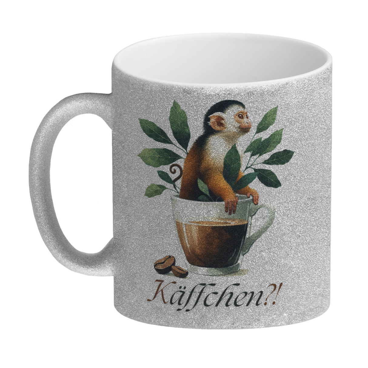 Käffchen - Affe in einer Kaffeetasse Kaffeebecher