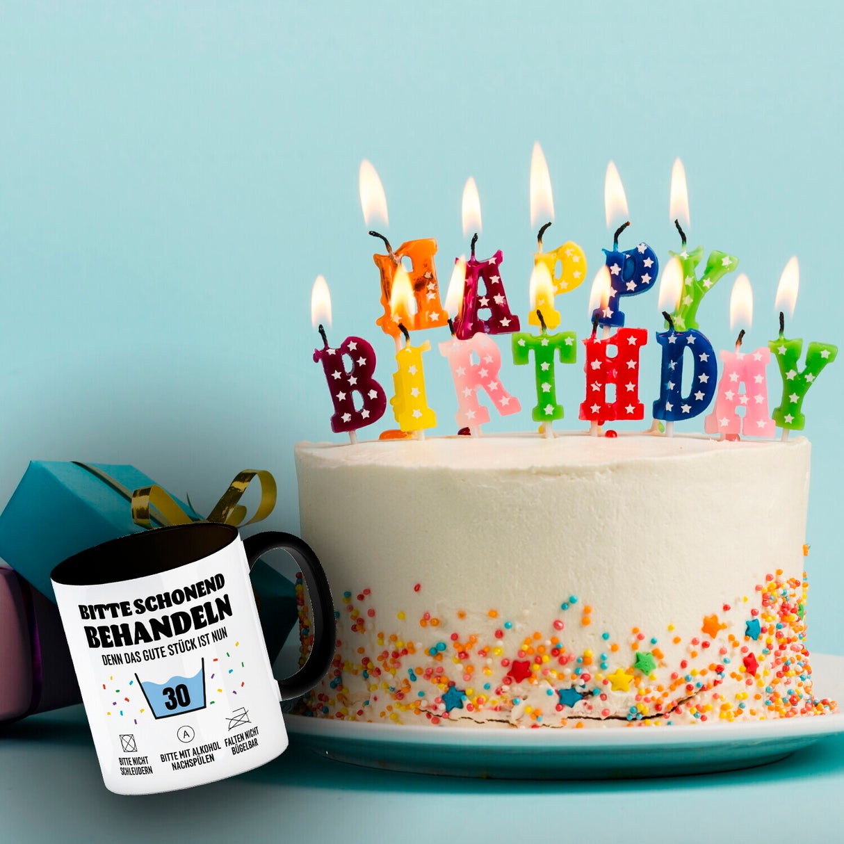 Bitte schonend behandeln - 30. Geburtstag Kaffeebecher