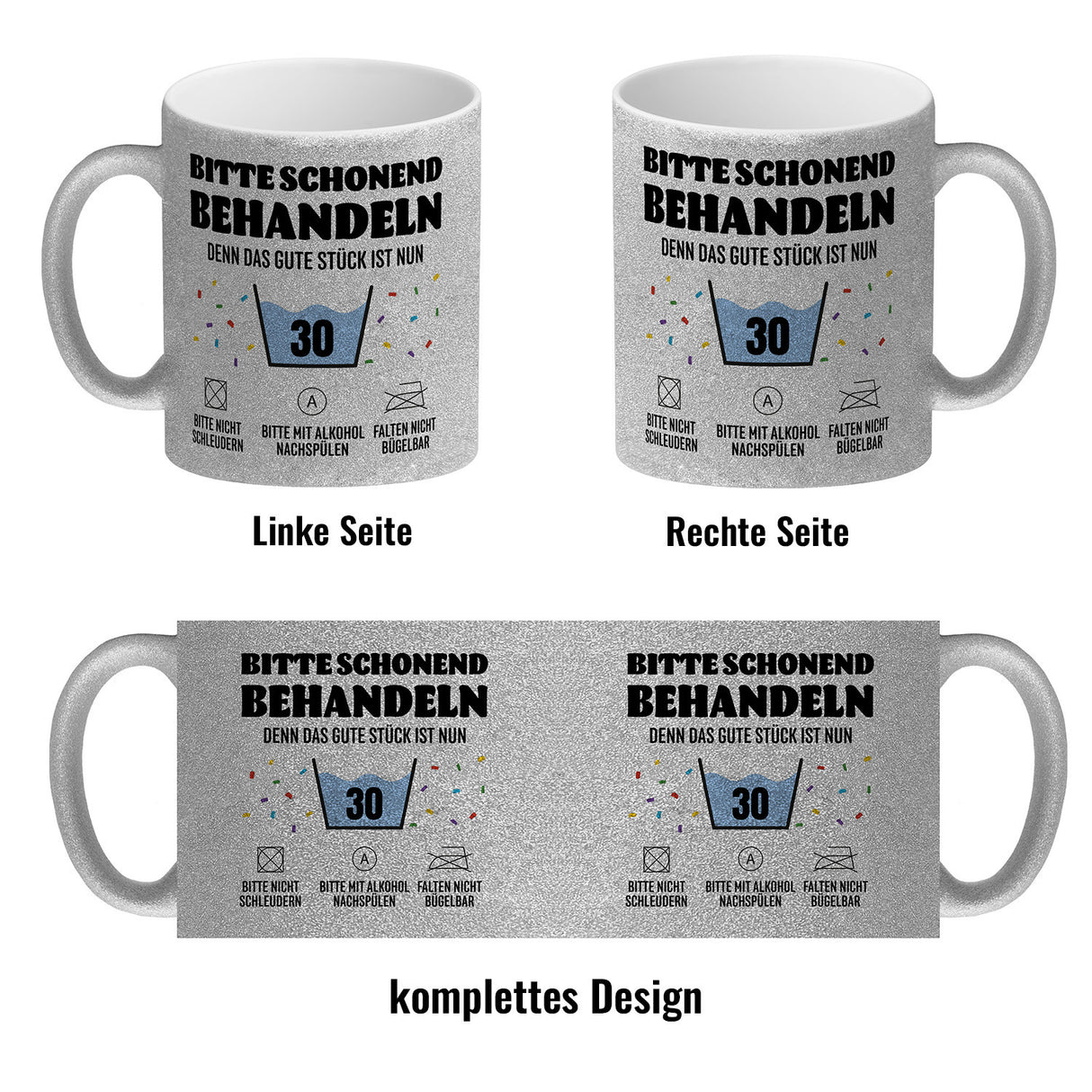 Bitte schonend behandeln - 30. Geburtstag Kaffeebecher