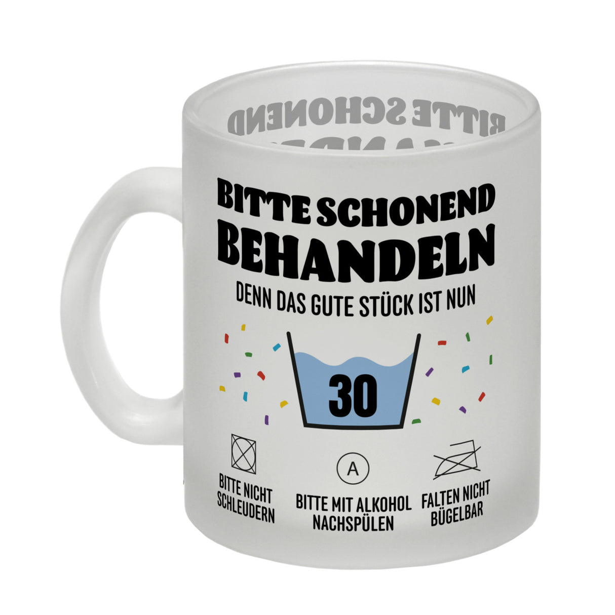 Bitte schonend behandeln - 30. Geburtstag Kaffeebecher