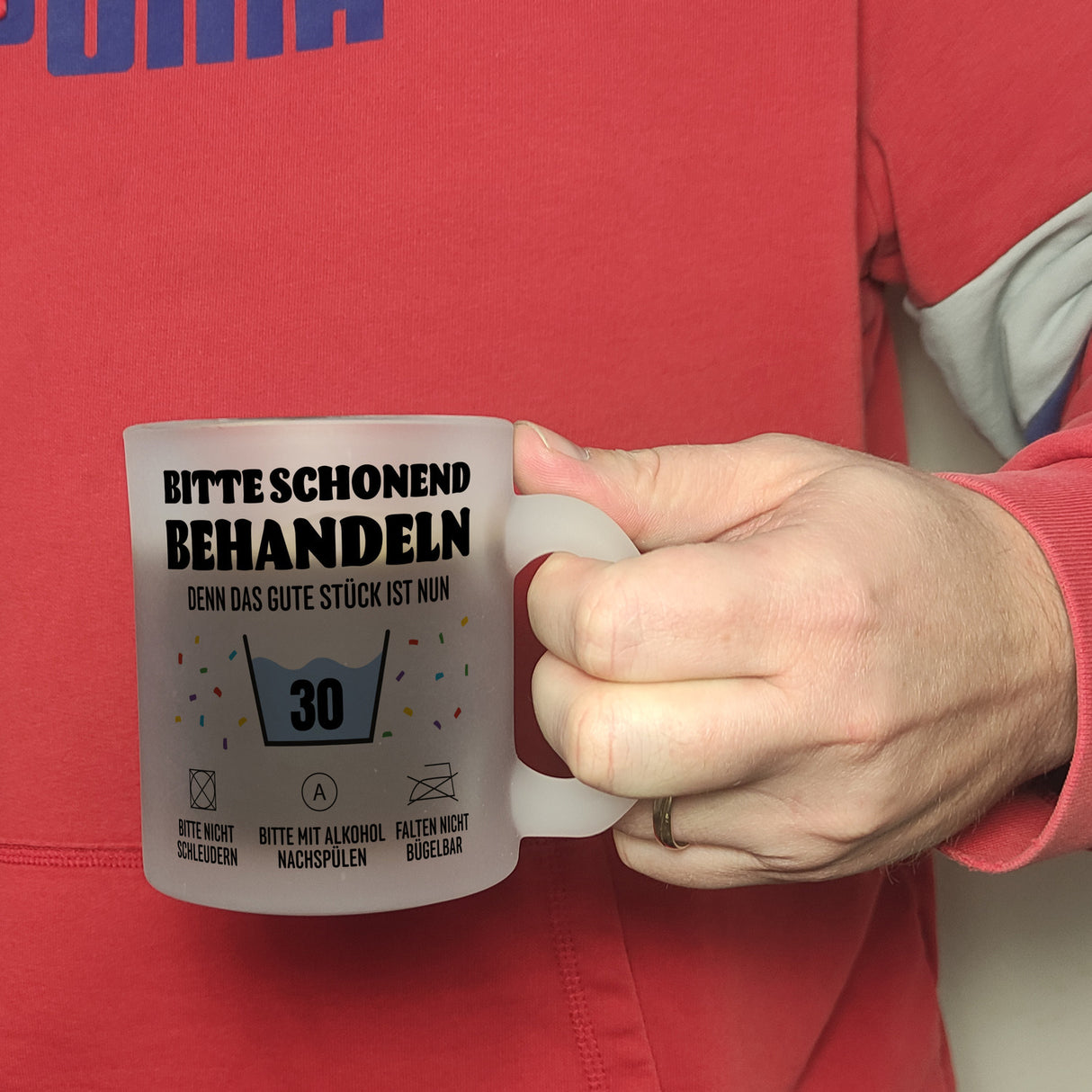Bitte schonend behandeln - 30. Geburtstag Kaffeebecher