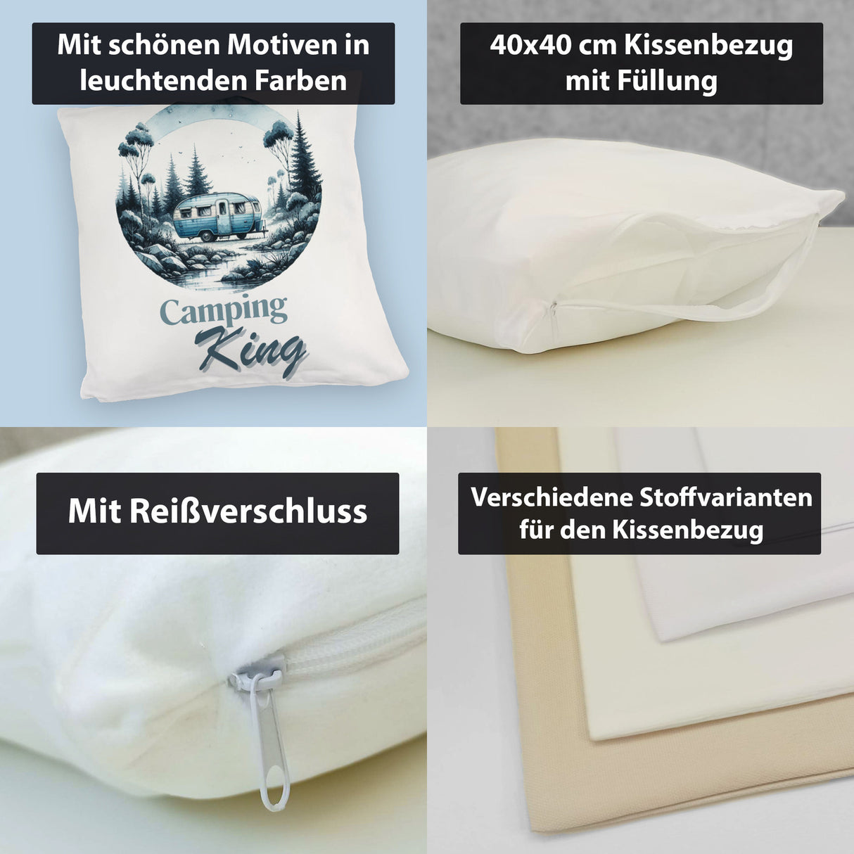 Camping King Wohnwagen Kissen