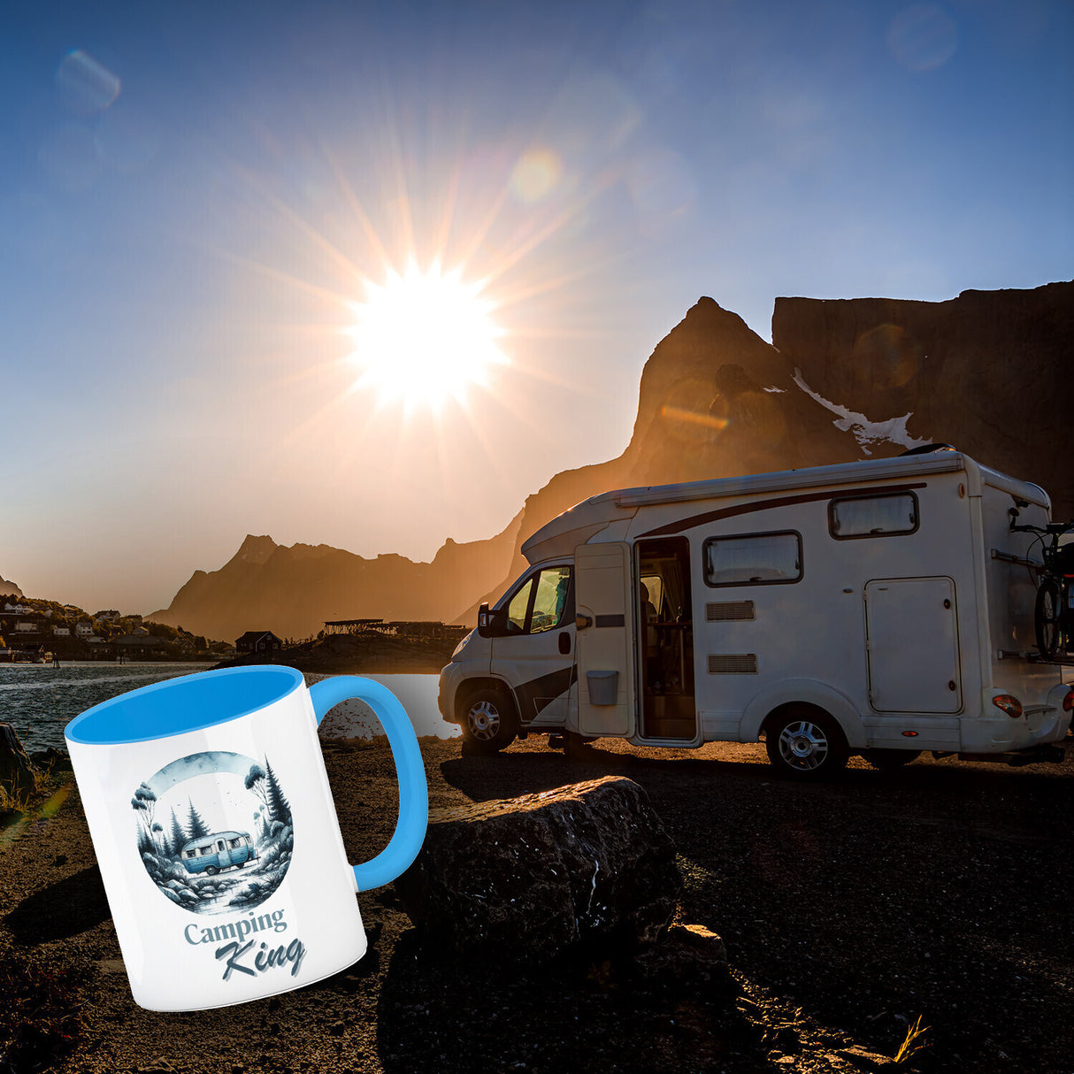Camping King Wohnwagen Kaffeebecher