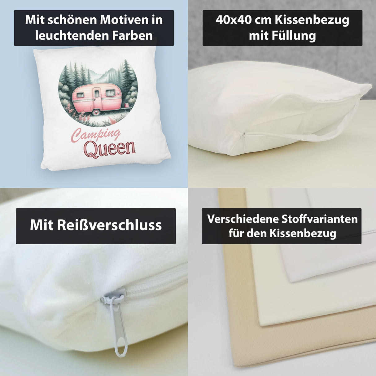 Camping Queen Wohnwagen Kissen