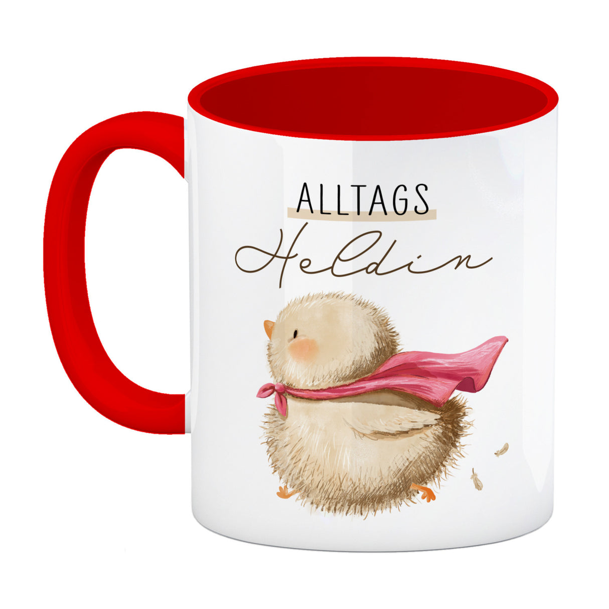 Küken Kaffeebecher mit Spruch Alltagsheldin