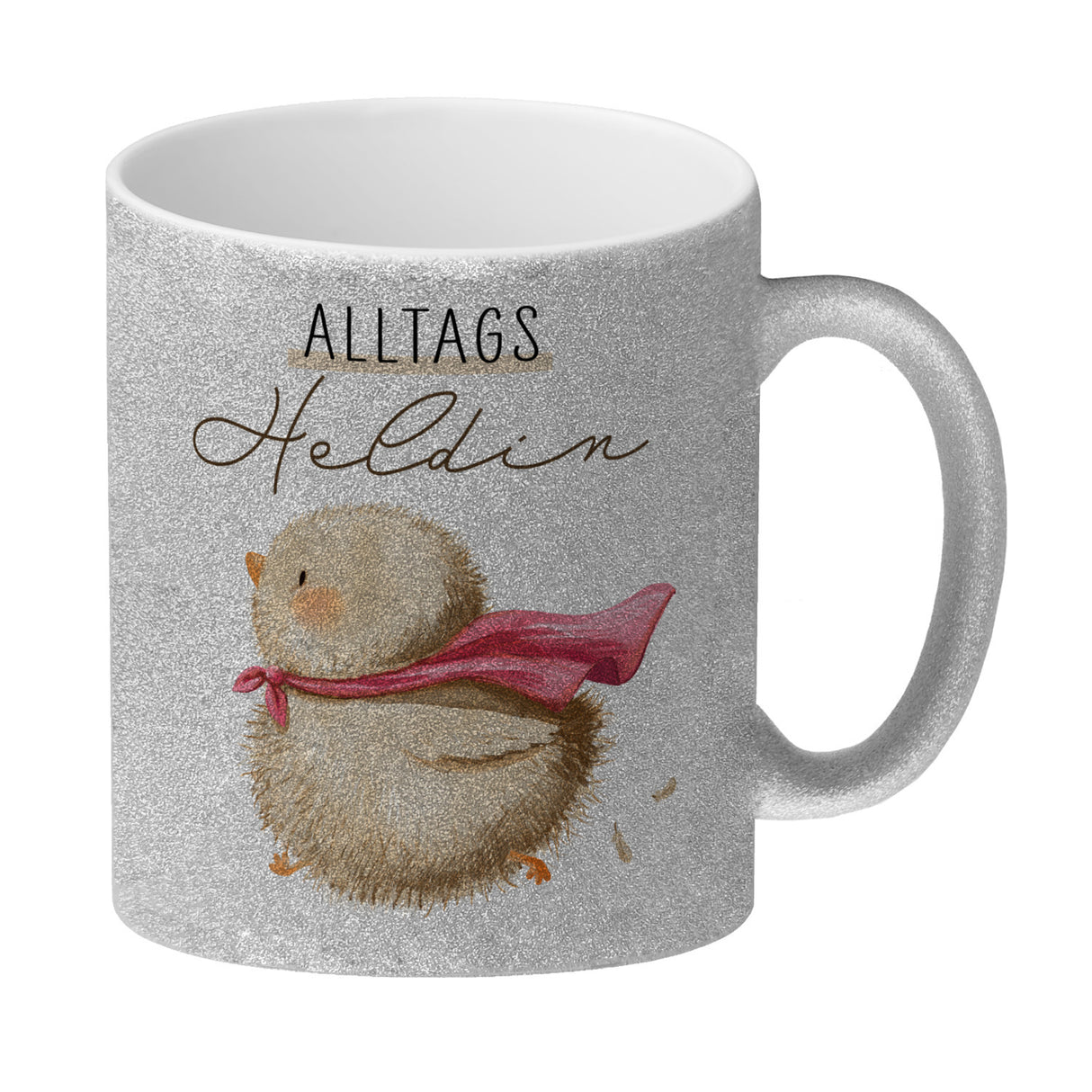 Küken Kaffeebecher mit Spruch Alltagsheldin