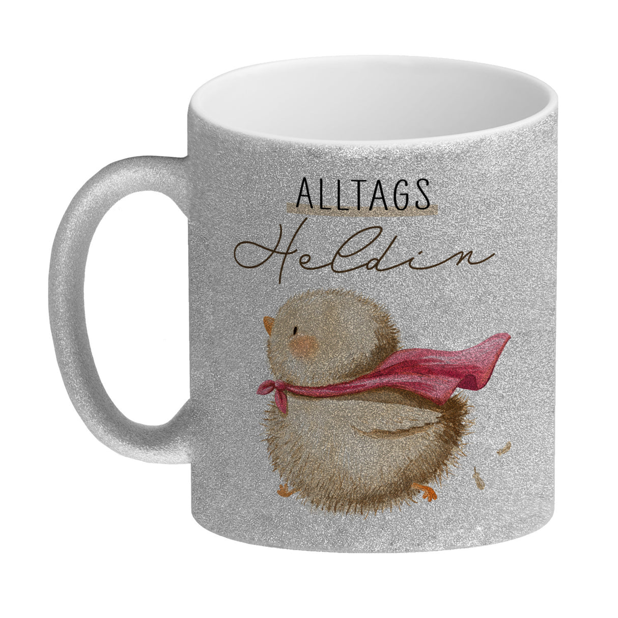 Küken Kaffeebecher mit Spruch Alltagsheldin
