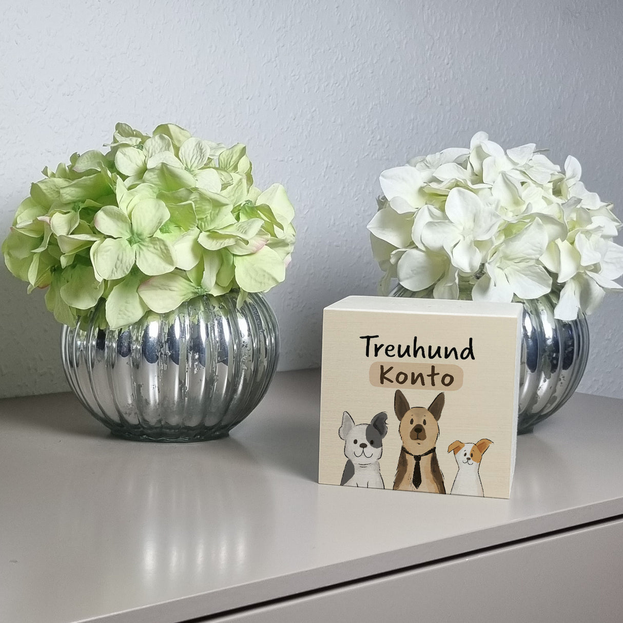 Hunde Spardose mit Spruch Treuhundkonto