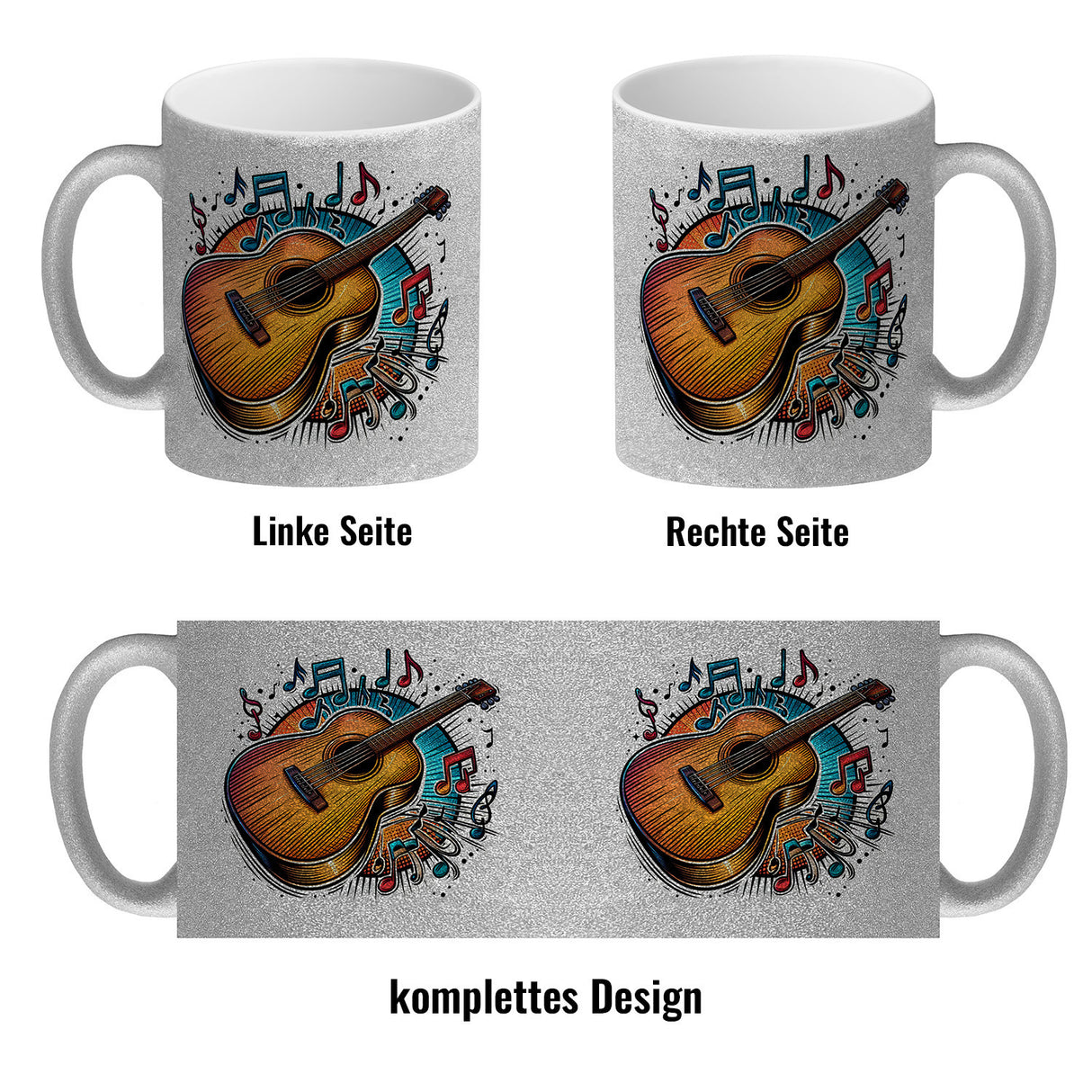 Akustikgitarre Kaffeebecher