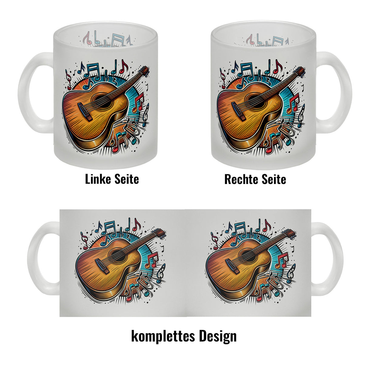 Akustikgitarre Kaffeebecher