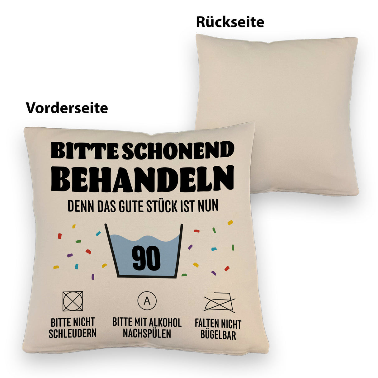 Bitte schonend behandeln - 90. Geburtstag Kissen