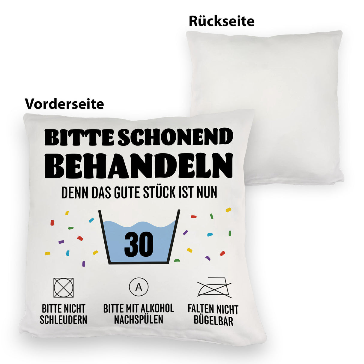 Bitte schonend behandeln - 30. Geburtstag Kissen