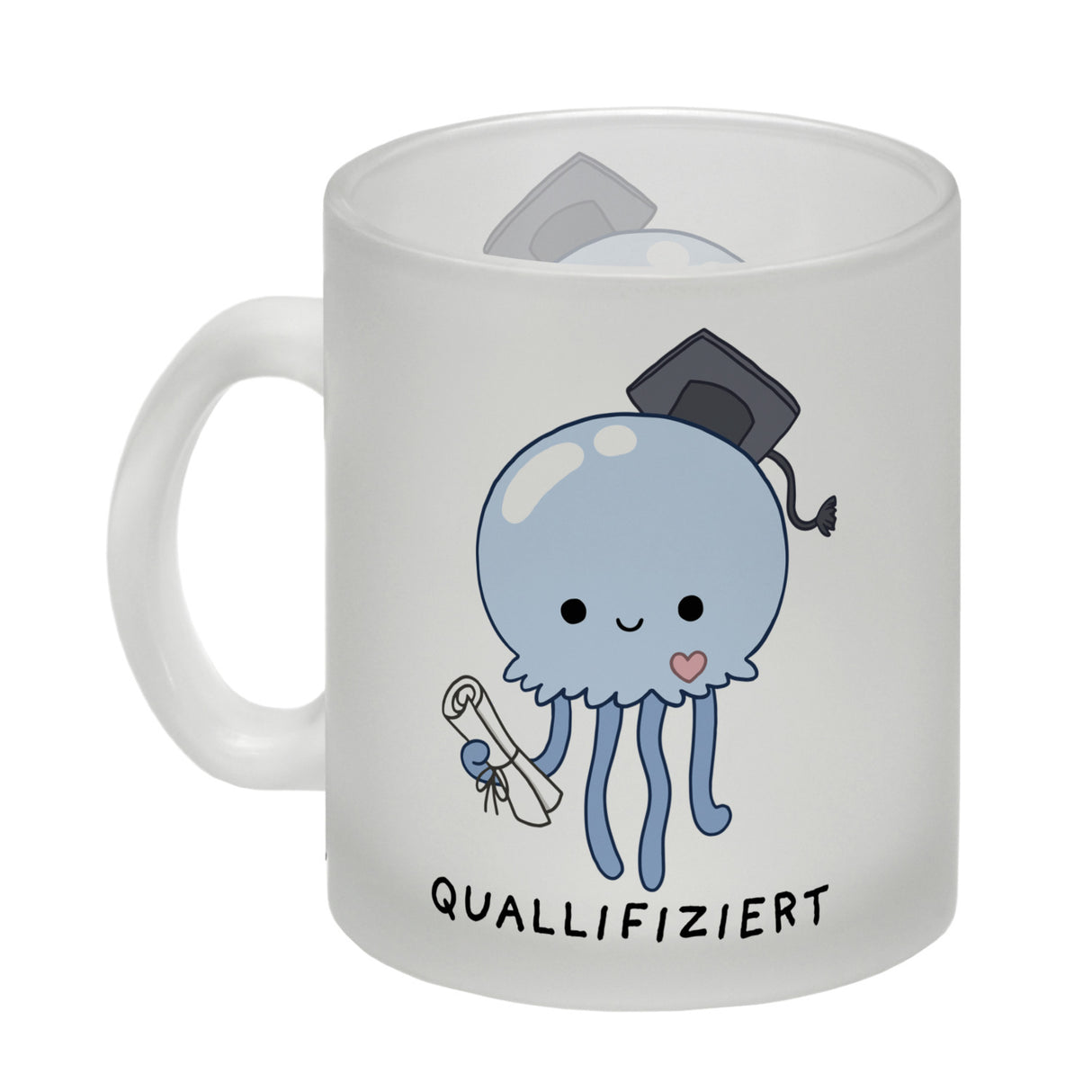Jelly & Friends Qualle Kaffeebecher mit Spruch Quallifiziert