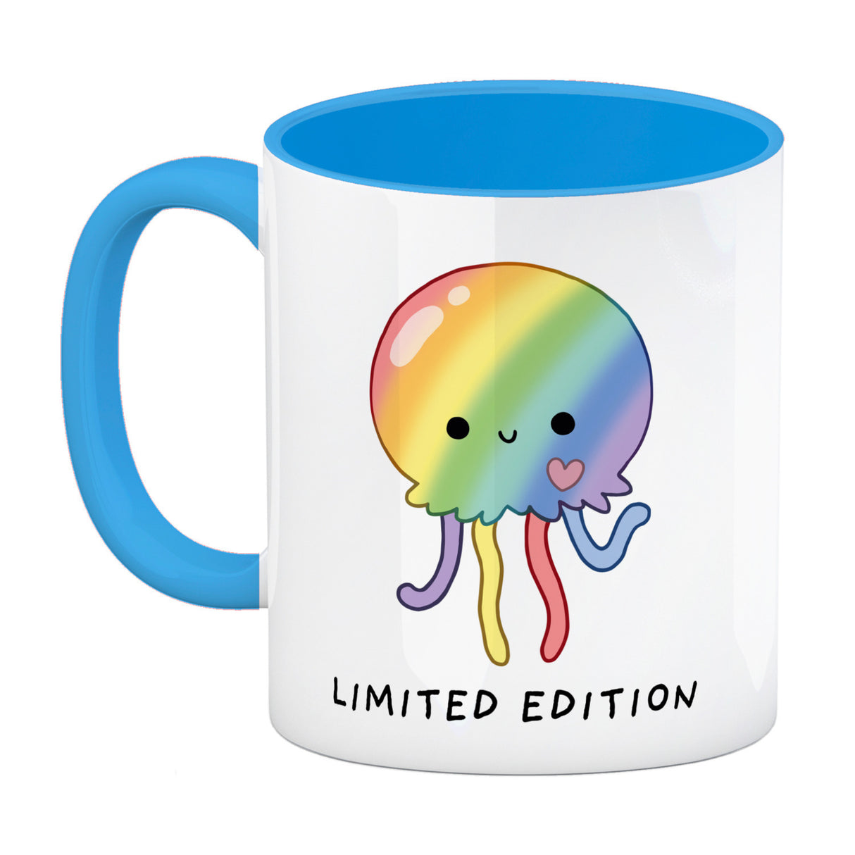 Jelly & Friends Regenbogen-Qualle Kaffeebecher mit Spruch Limited Edition