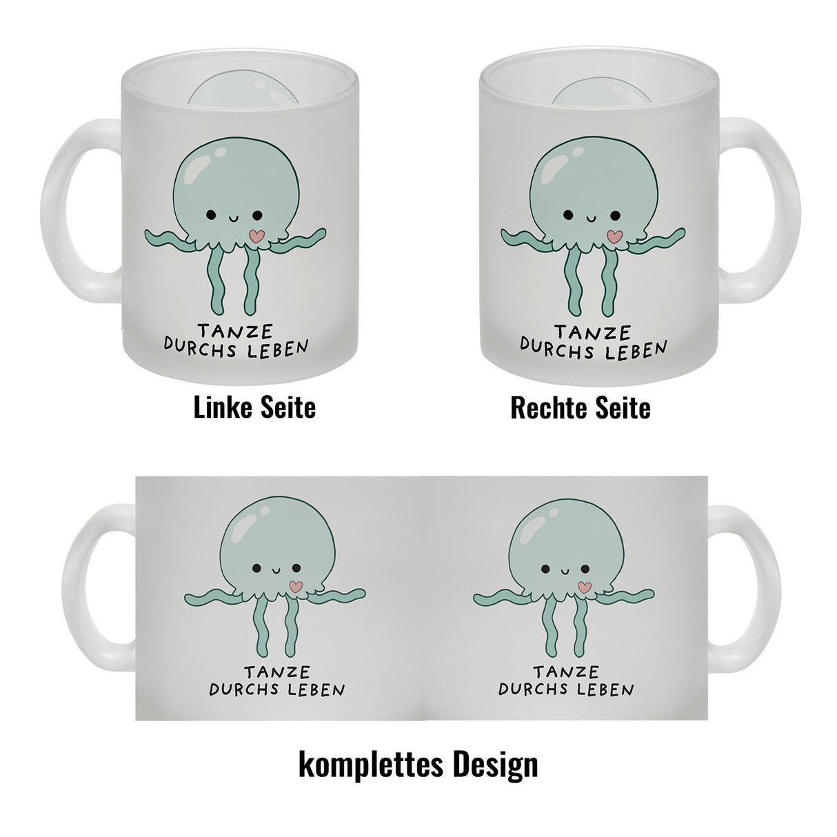 Jelly & Friends Qualle Kaffeebecher mit Spruch Tanze durchs Leben