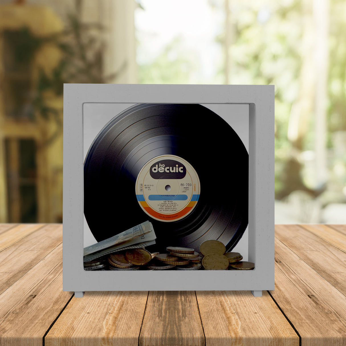 Schallplatte Retro Spardose