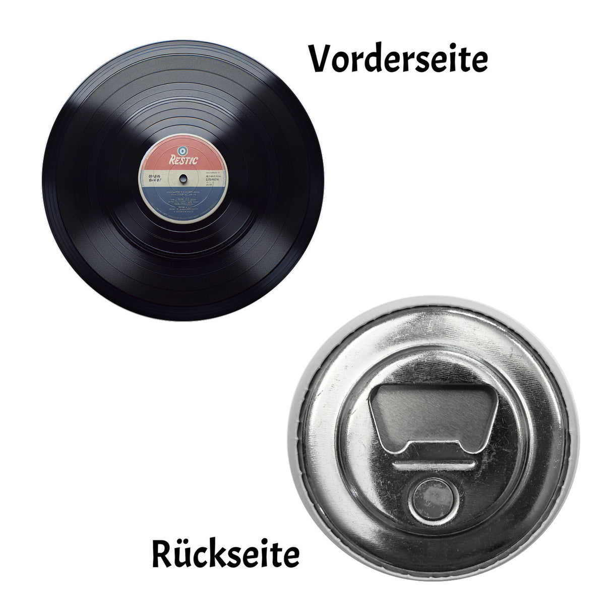 Schallplatte Magnet rund