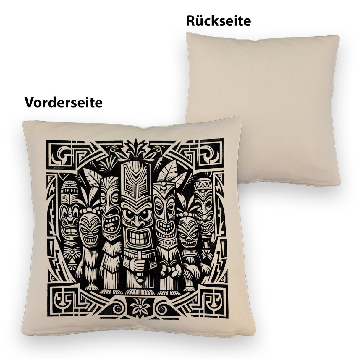 Tiki Figuren Kissen