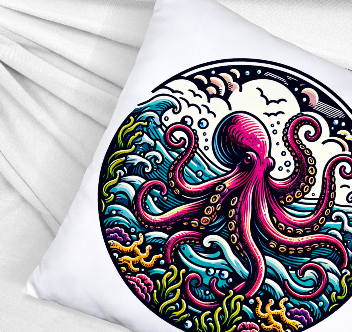Oktopus Kissen