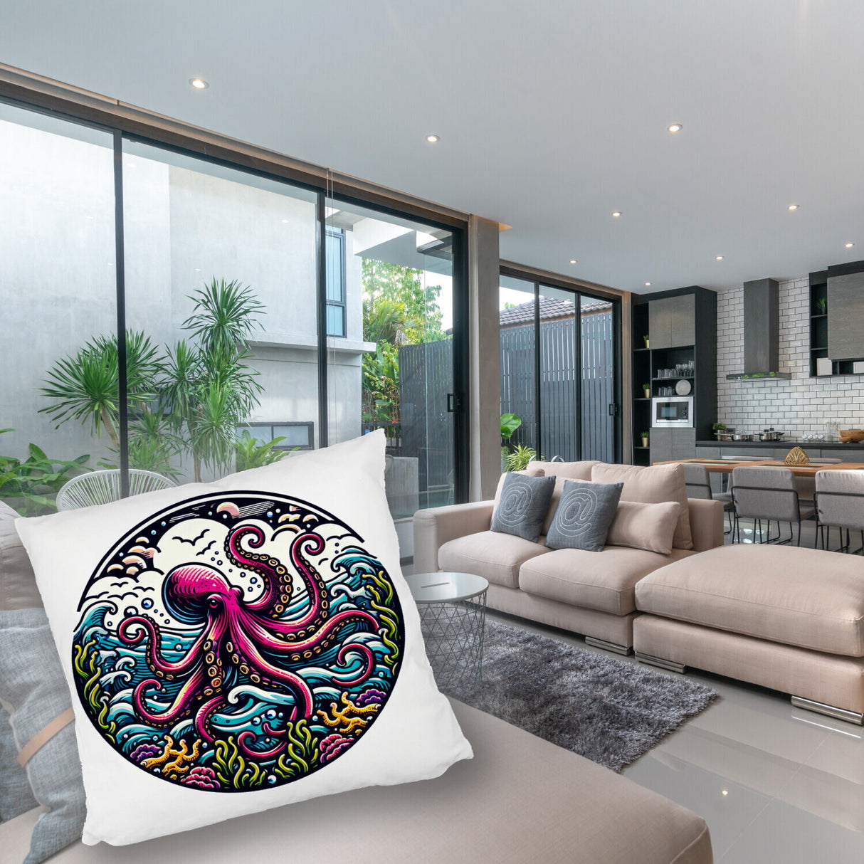 Oktopus Kissen