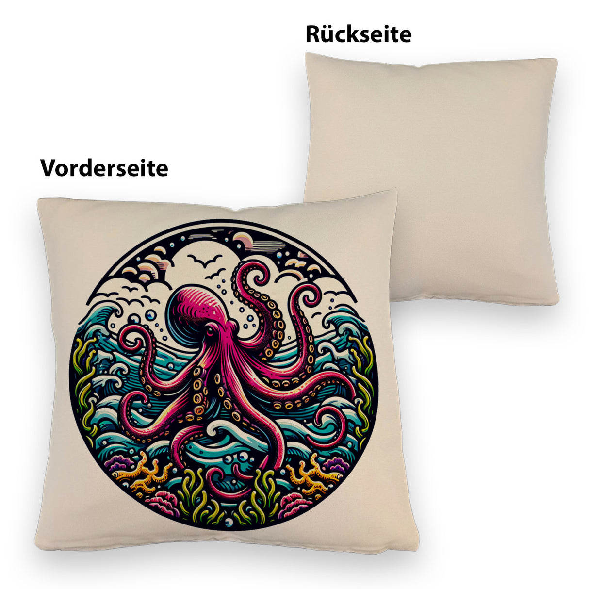 Oktopus Kissen