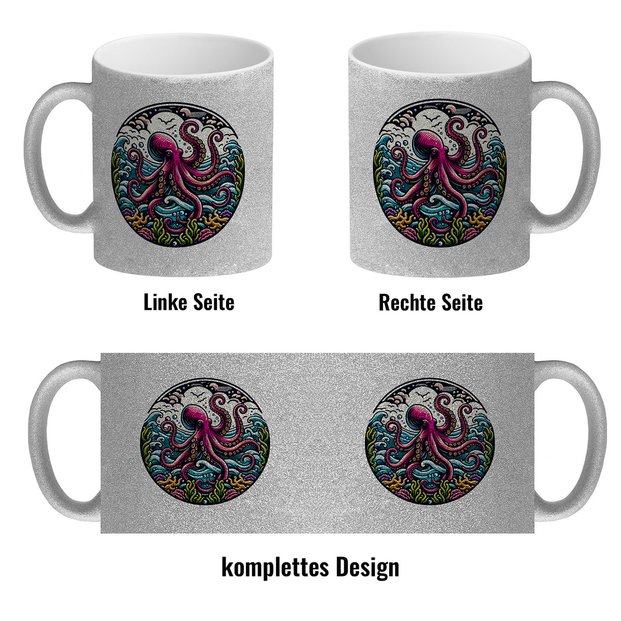 Oktopus Kaffeebecher