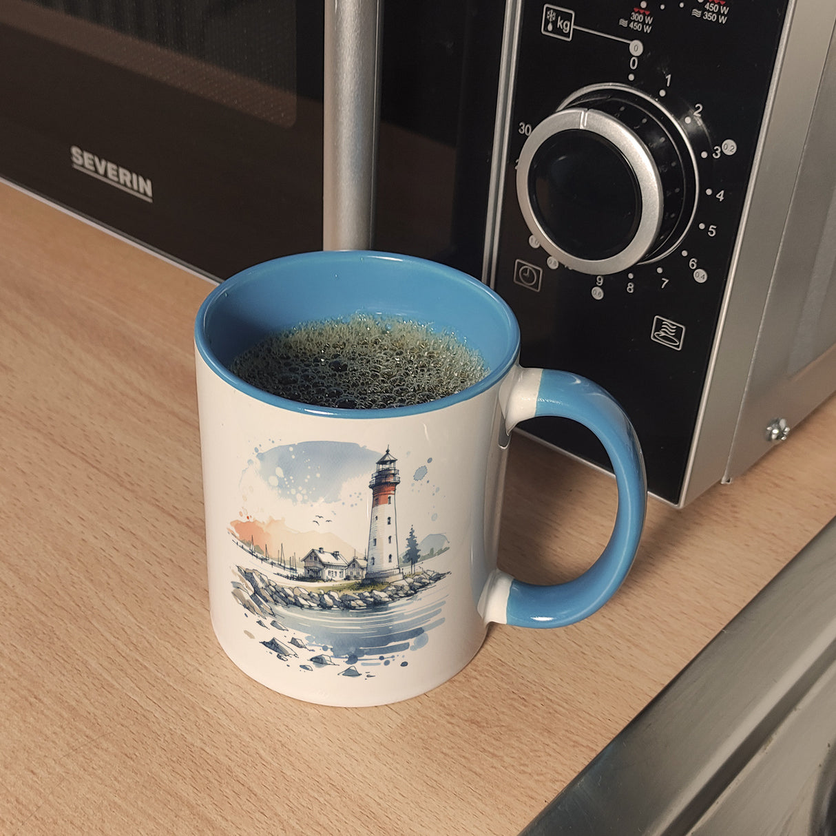 Leuchtturm Kaffeebecher