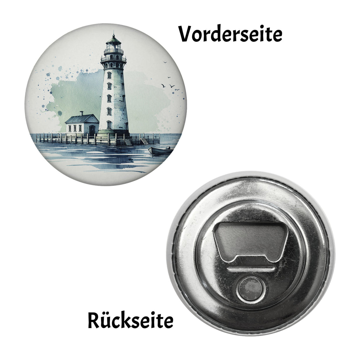 Leuchtturm an der Küste Magnet rund