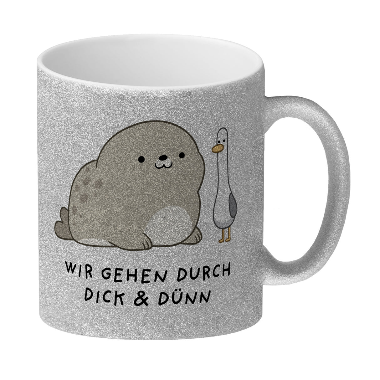Jelly & Friends Robbe und Möwe Freundschaft Kaffeebecher mit Spruch