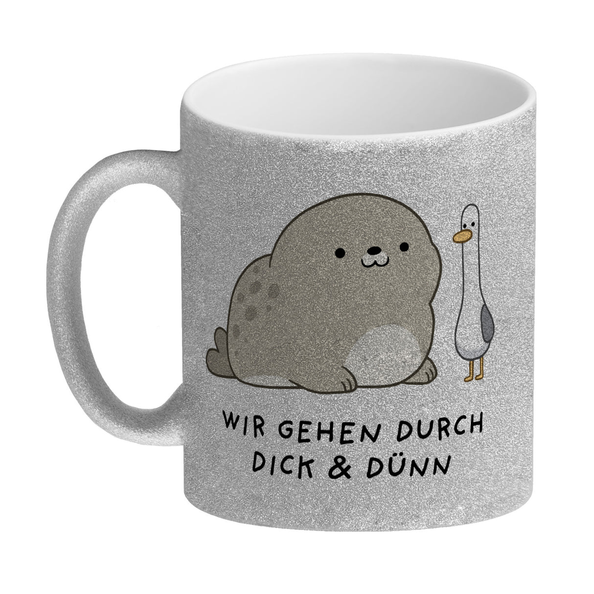 Jelly & Friends Robbe und Möwe Freundschaft Kaffeebecher mit Spruch