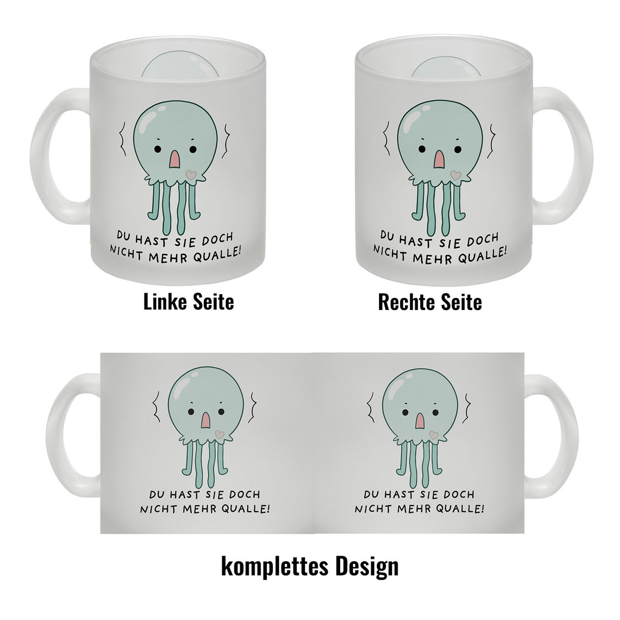 Jelly & Friends Qualle Kaffeebecher mit Spruch Du hast sie doch nicht mehr Qualle