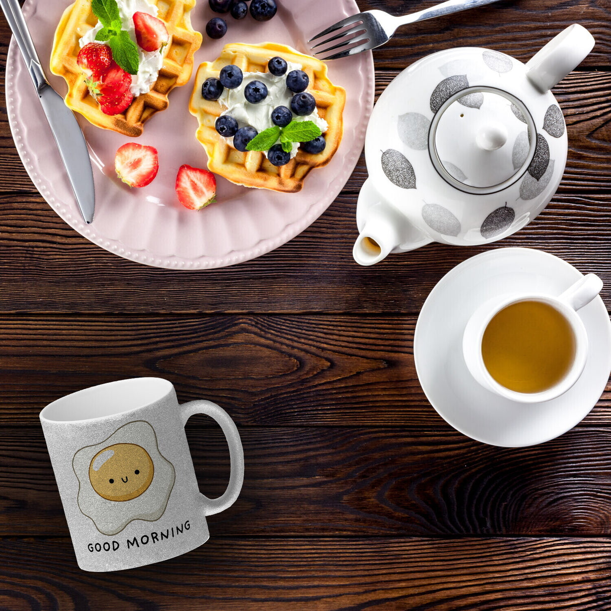 Jelly & Friends Spiegelei Kaffeebecher mit Spruch Good Morning