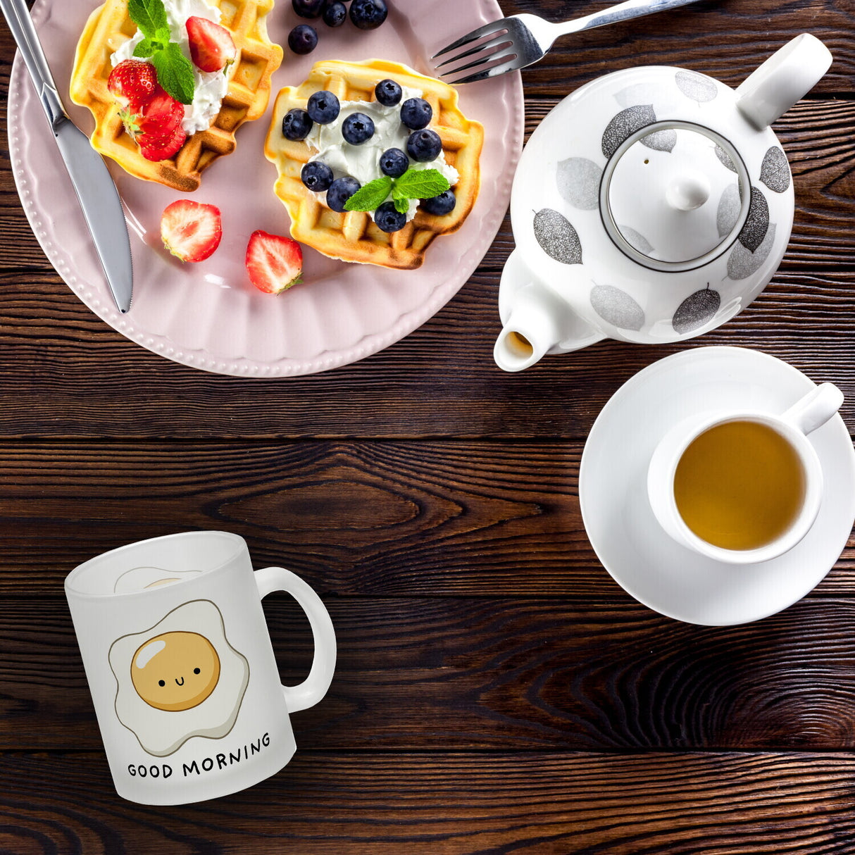Jelly & Friends Spiegelei Kaffeebecher mit Spruch Good Morning