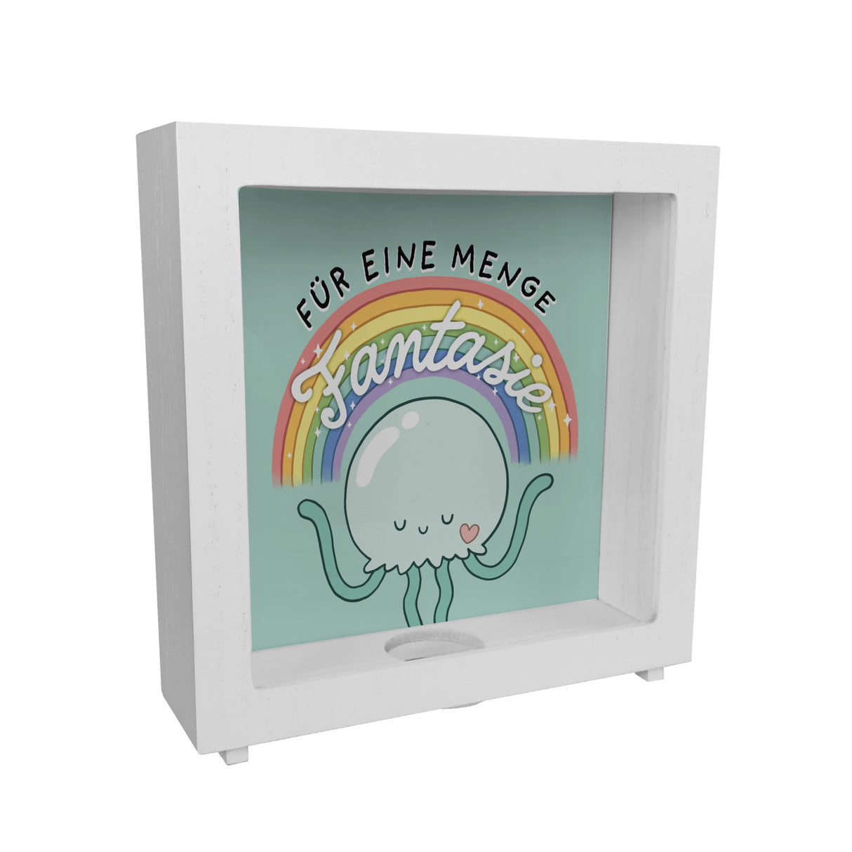 Jelly & Friends Qualle Spardose mit Spruch Für eine Menge Fantasie
