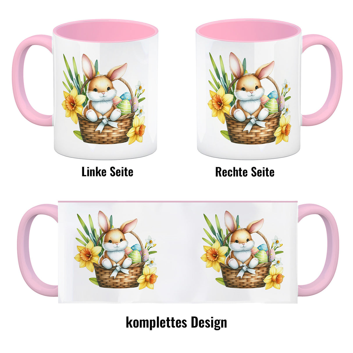 Osterhase im Osternest Kaffeebecher