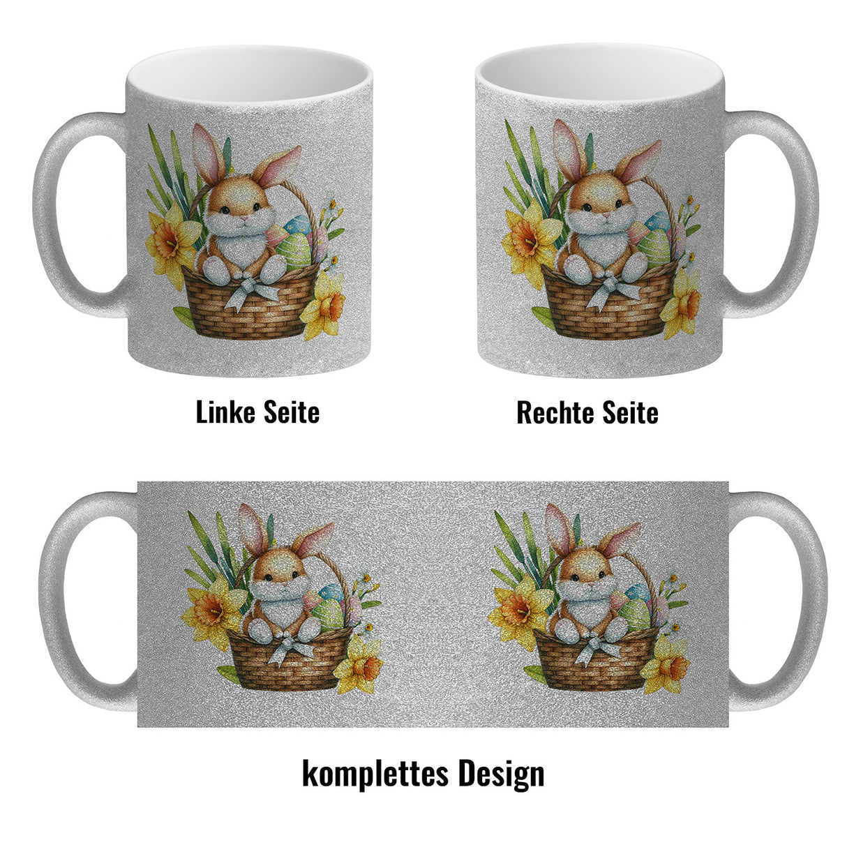 Osterhase im Osternest Kaffeebecher