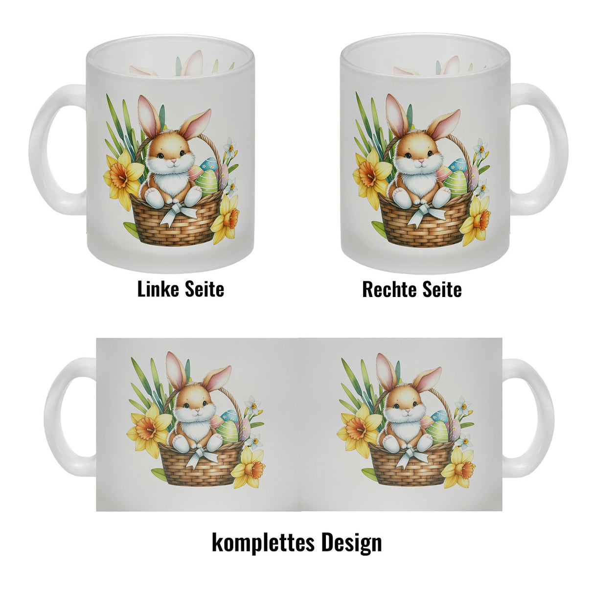 Osterhase im Osternest Kaffeebecher