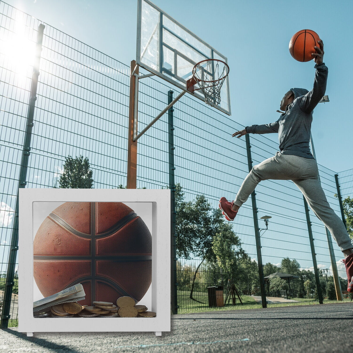 Basketball Spardose