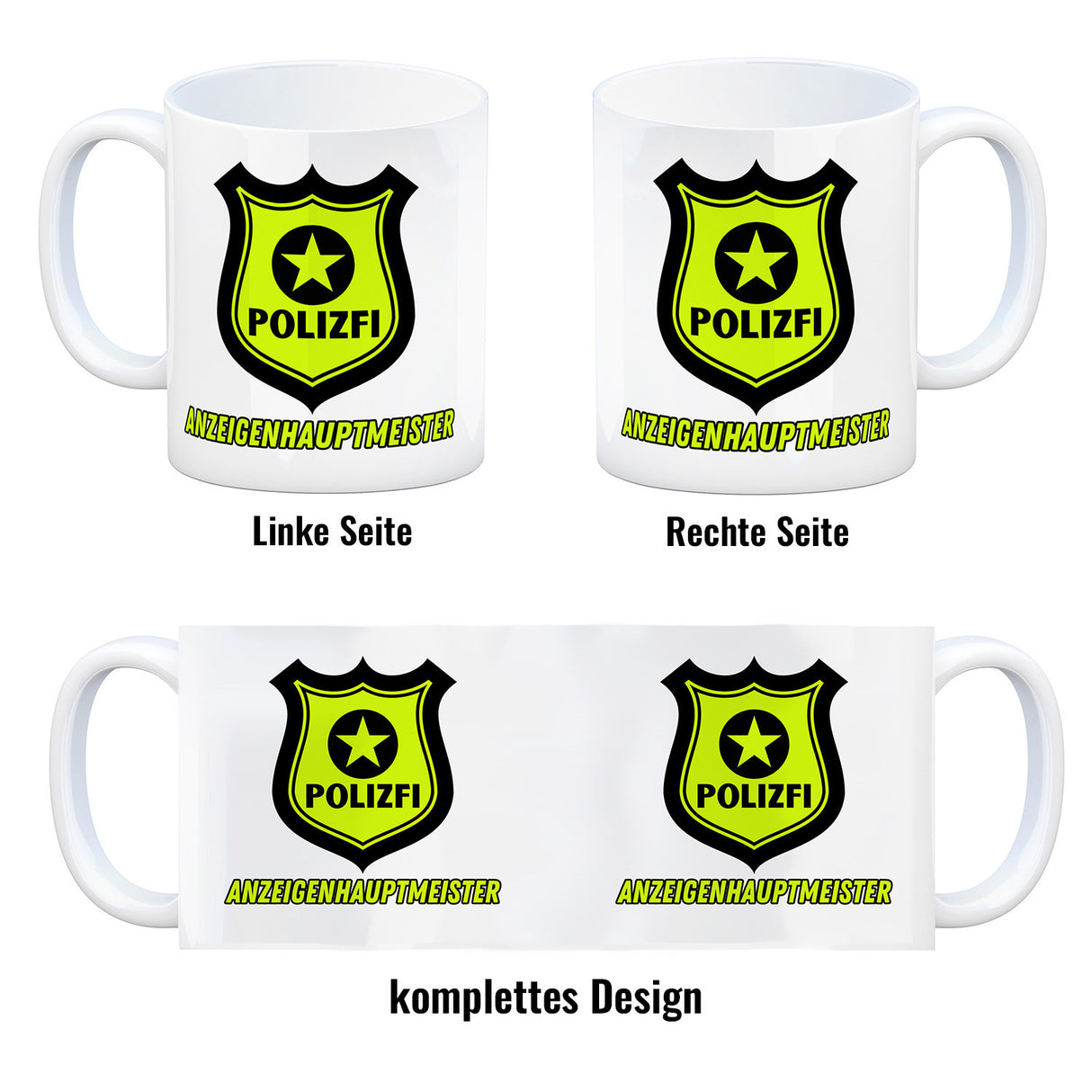 POLIZFI Anzeigenhauptmeister Kaffeebecher