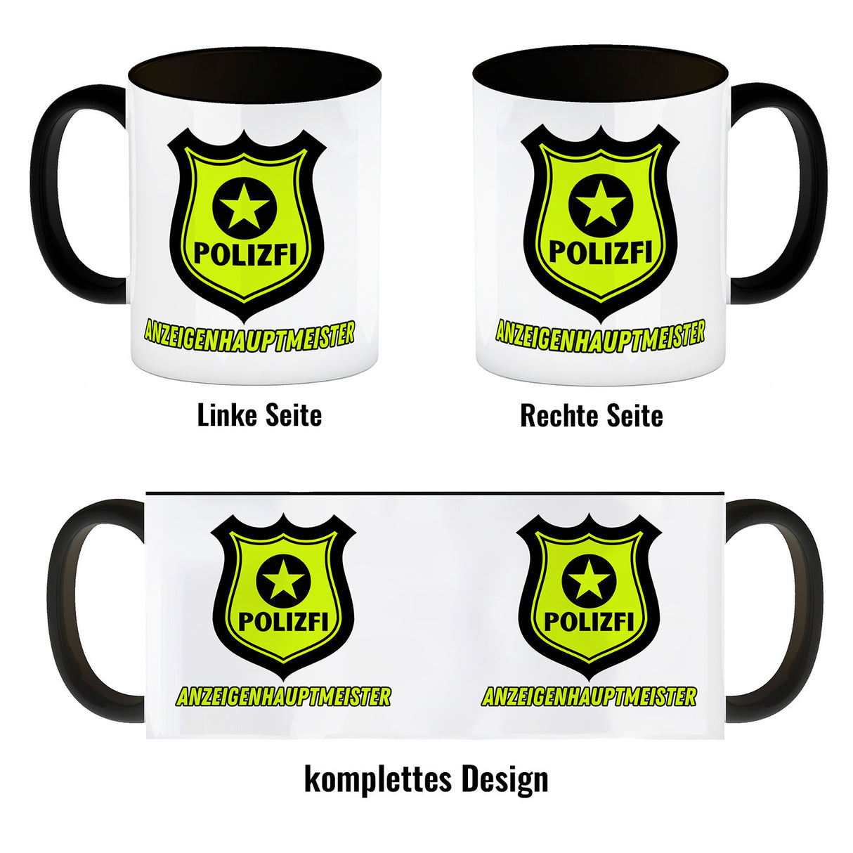 POLIZFI Anzeigenhauptmeister Kaffeebecher
