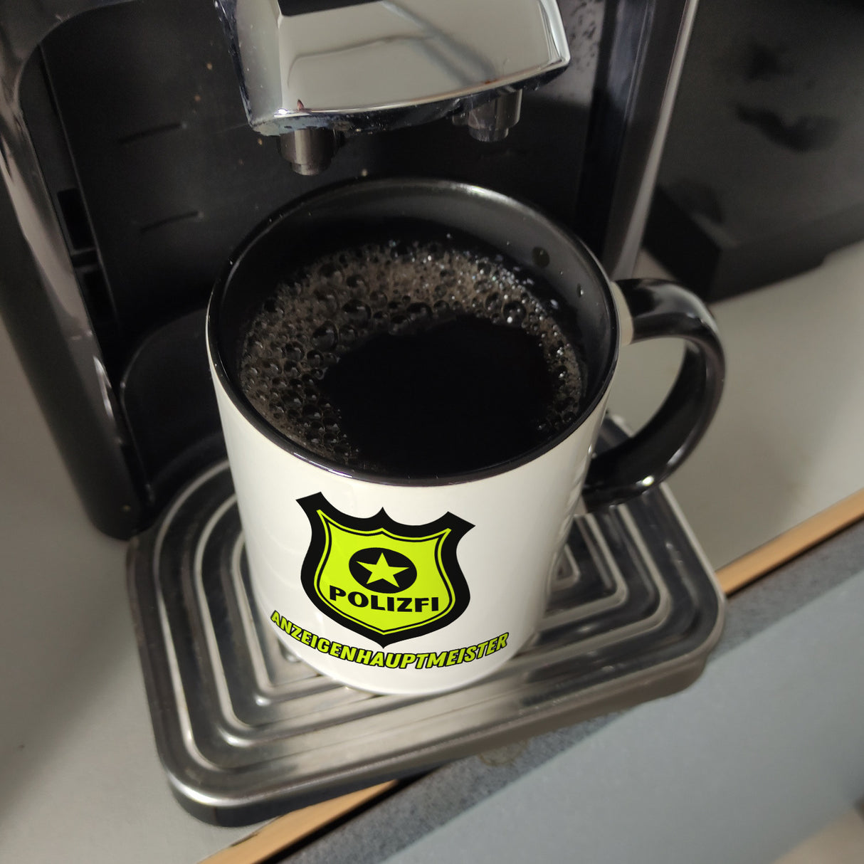 POLIZFI Anzeigenhauptmeister Kaffeebecher