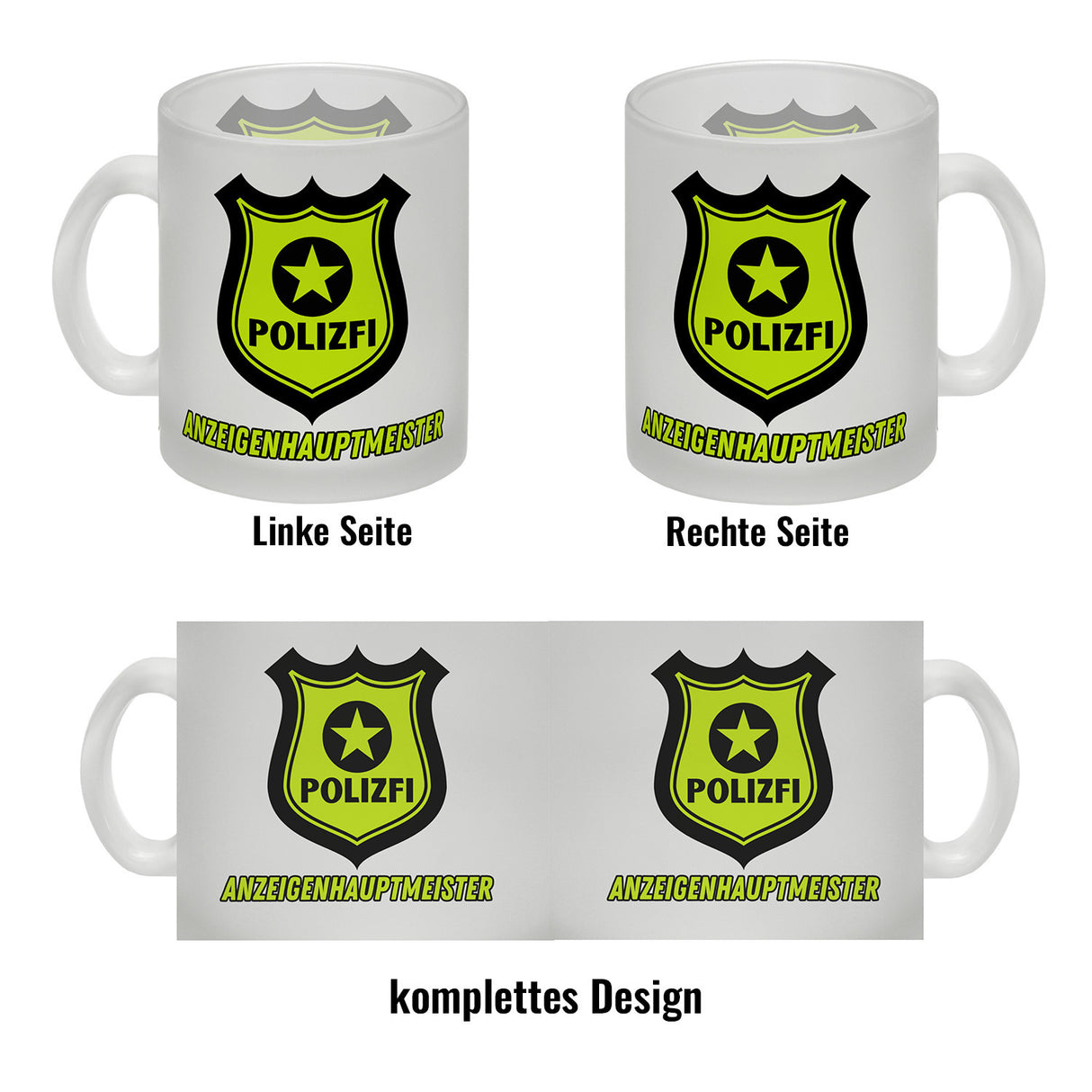 POLIZFI Anzeigenhauptmeister Kaffeebecher