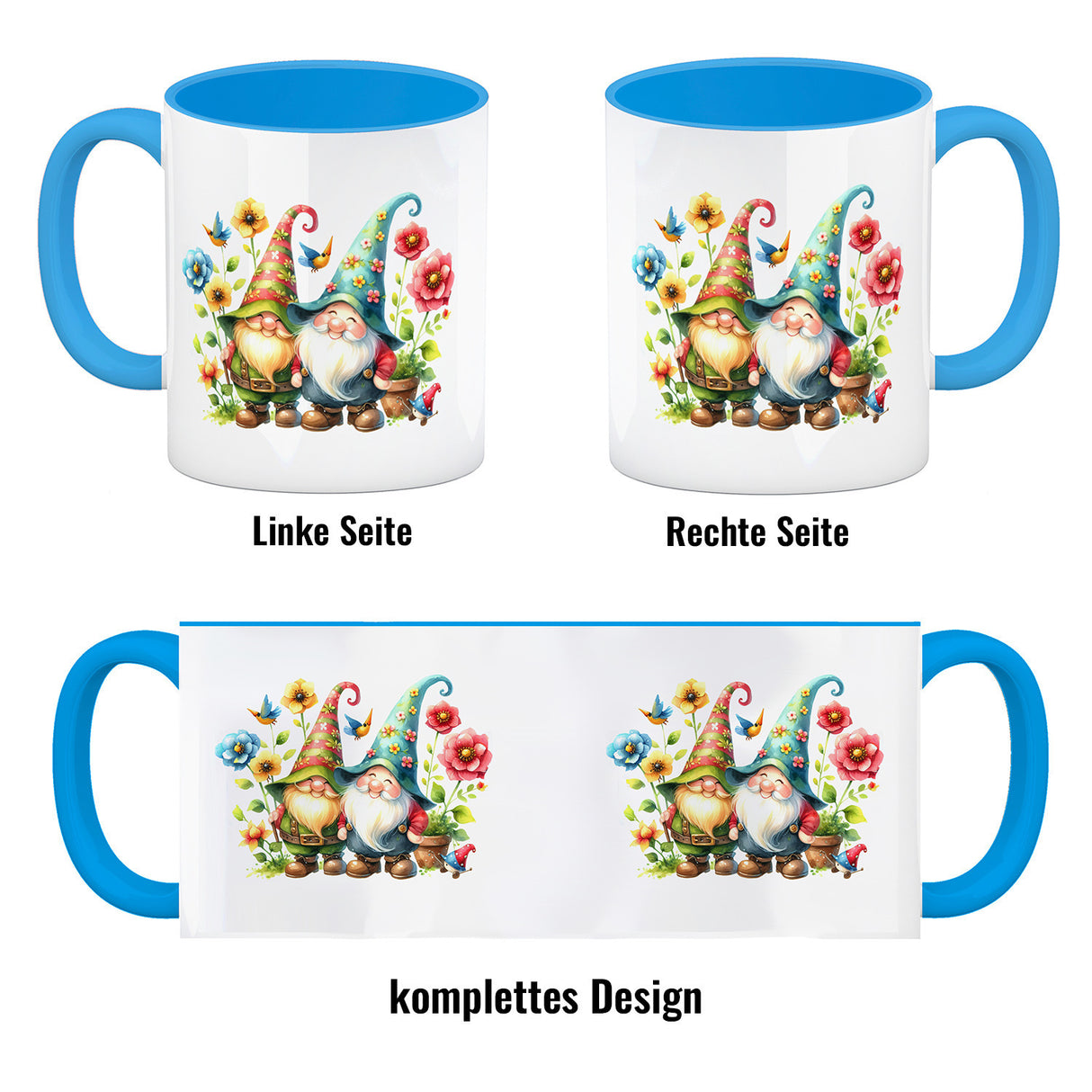 Süße Gartenzwerge Kaffeebecher