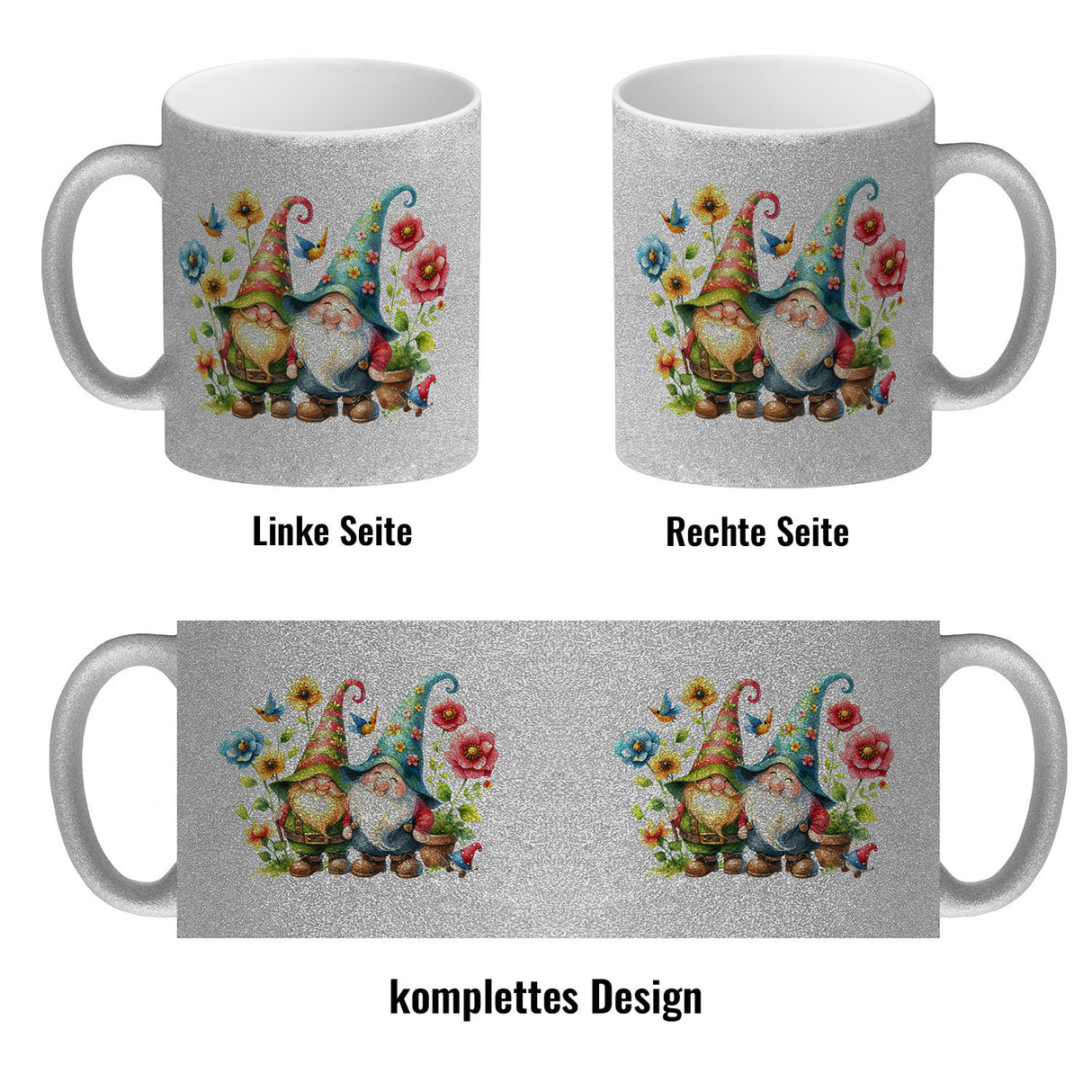 Süße Gartenzwerge Kaffeebecher