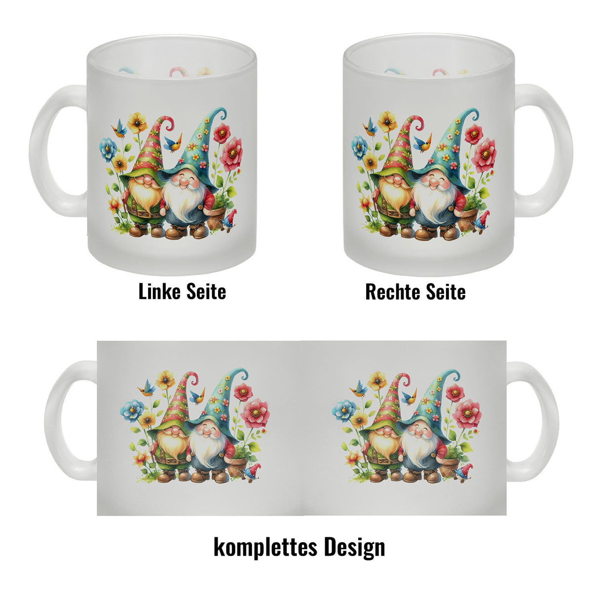 Süße Gartenzwerge Kaffeebecher
