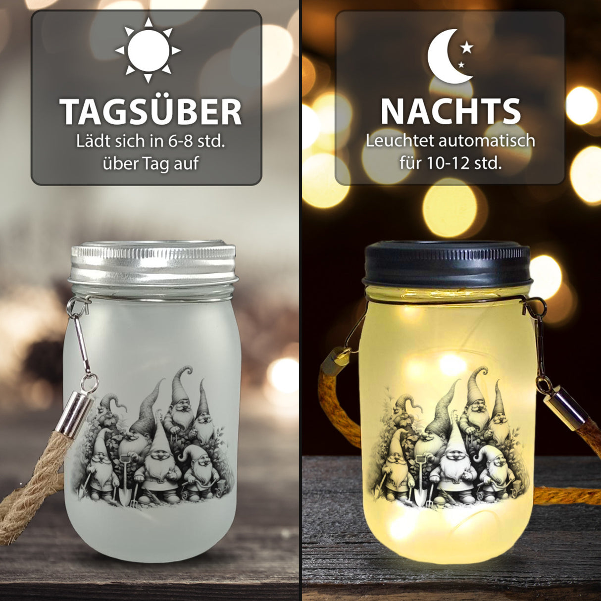 Gartenzwerge Solarlicht