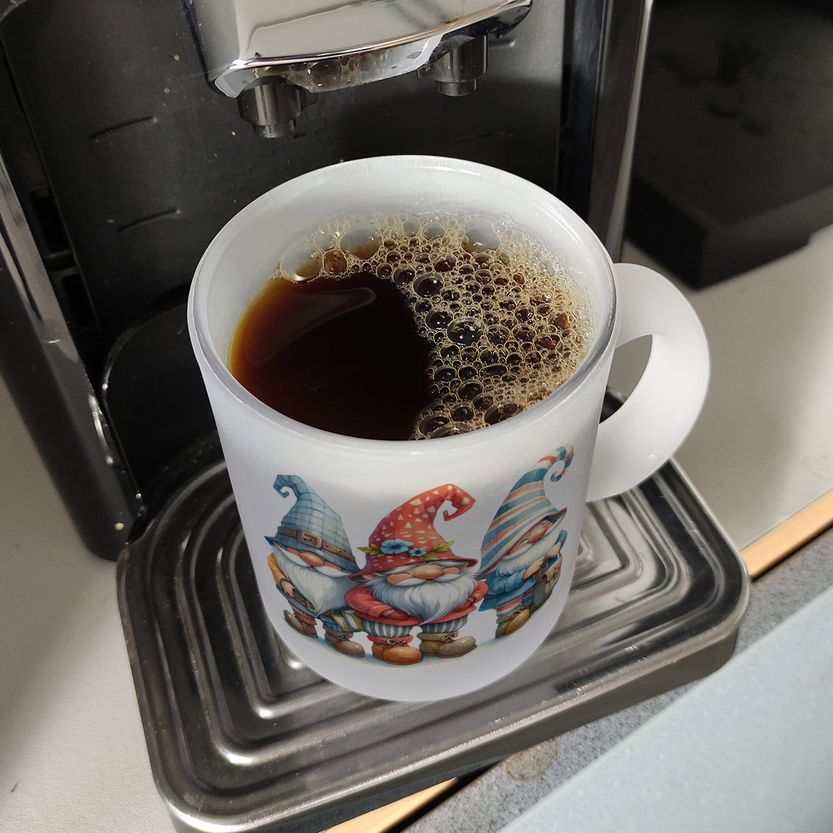 Kobolde mit bunten Mützen Kaffeebecher
