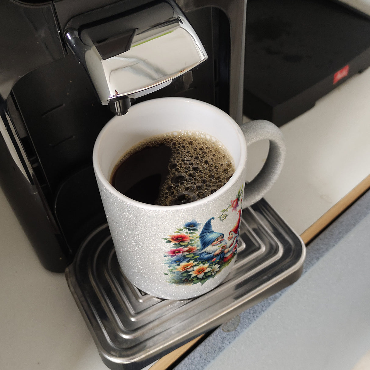 Verliebte Gartenzwerge Kaffeebecher